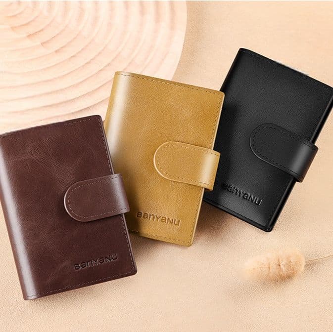 多層式カードホルダー 牛革二つ折り財布