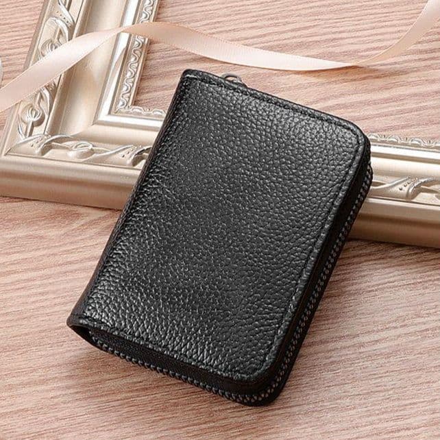 二つ折り財布 スマート収納ジップ式コンパクト財布