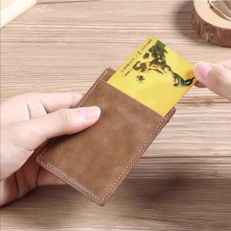 二つ折り財布 本革スリム薄型カードケース