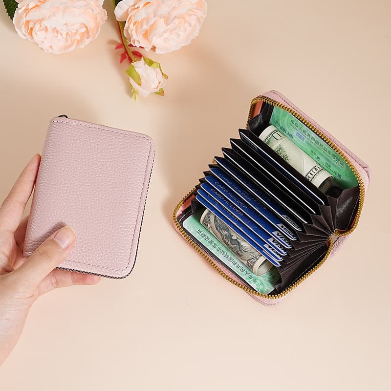 スマート収納 本革仕様 二つ折り財布