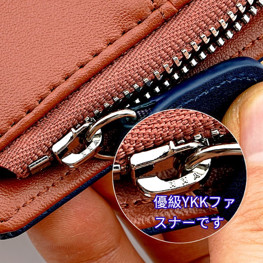 本革コンパクト財布 二つ折り 全5色 高級感 上品 男性用
