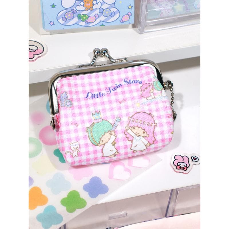 二つ折り財布 かわいい動物キャラクター がま口小物入れ