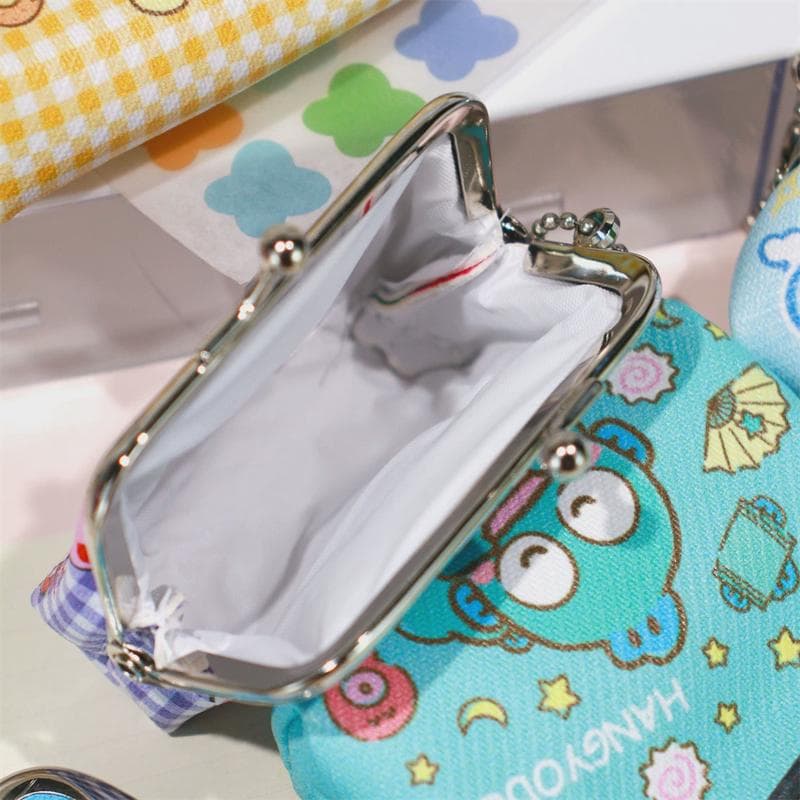 二つ折り財布 かわいい動物キャラクター がま口小物入れ