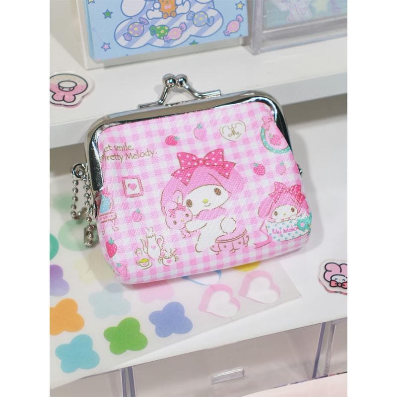 二つ折り財布 かわいい動物キャラクター がま口小物入れ