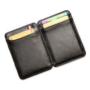 スマート二つ折り財布 紙幣クリップ付き